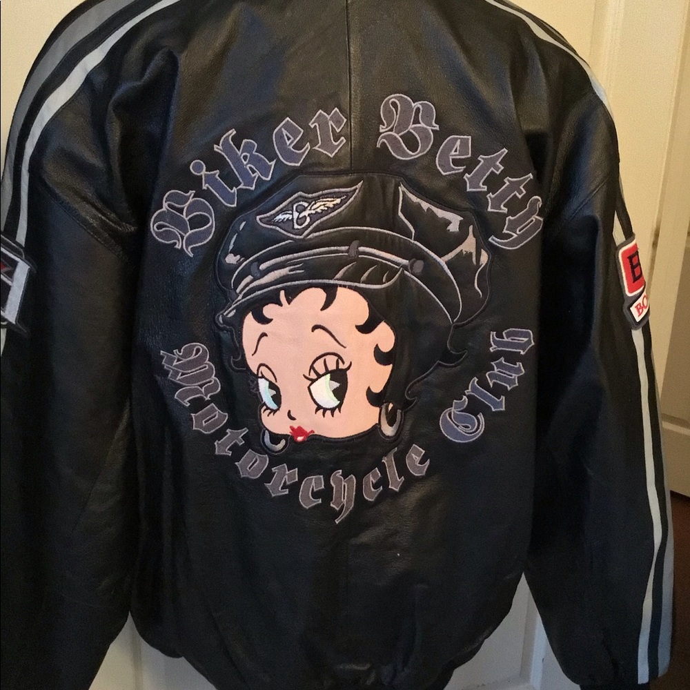 Biker Betty Boop Leather Jacket